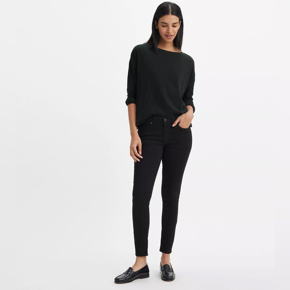 Levi's 711 Skinny Black Denim Jeans